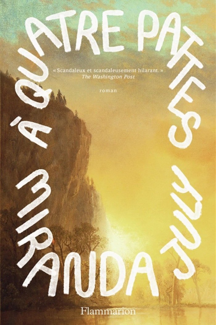 Couverture de livre dans les tons jaunes montrant une falaise.